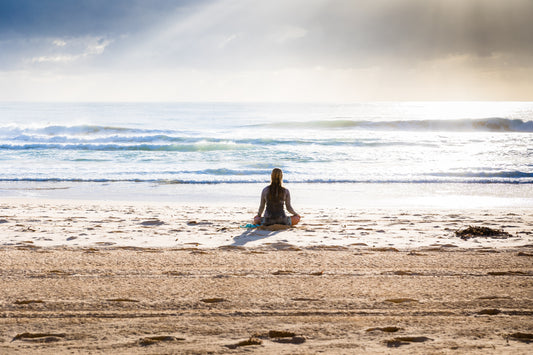 woman on beach
